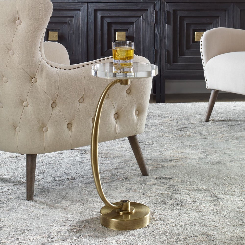 Waveney Drink Table Brass / UT 25227 UTTERMOST