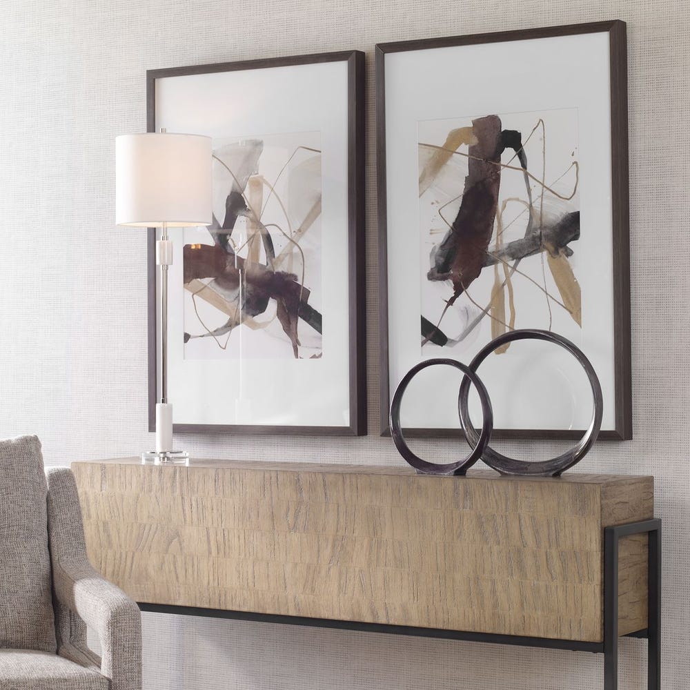 Burgundy Interjection Framed Prints, S/2 / 41440 UTTERMOST