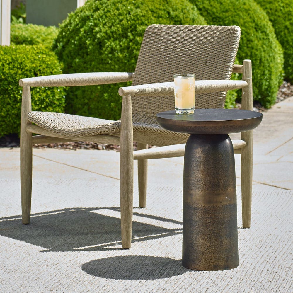 Joppa Indoor-Outdoor Accent Table, Golden Dark Bronze / 50217 UTTERMOST