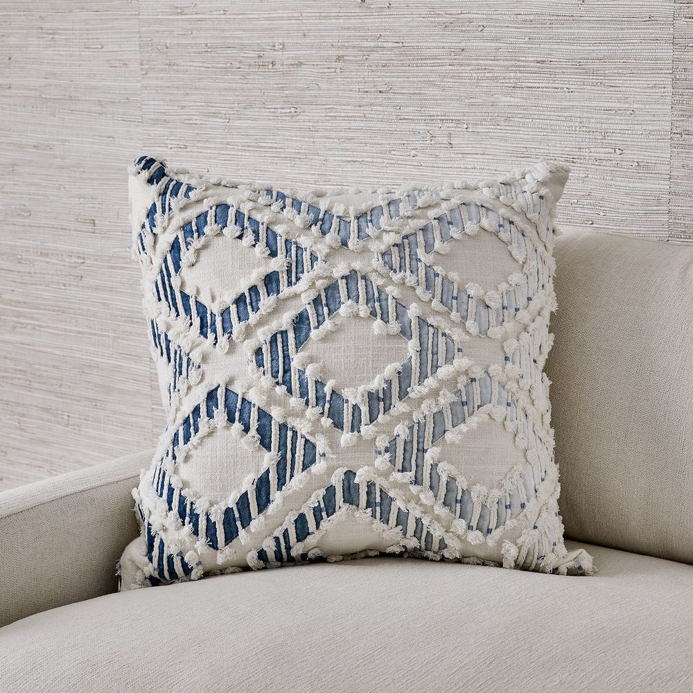 Fringe Element Pillow - Ombre Blue / R64038 UTTERMOST