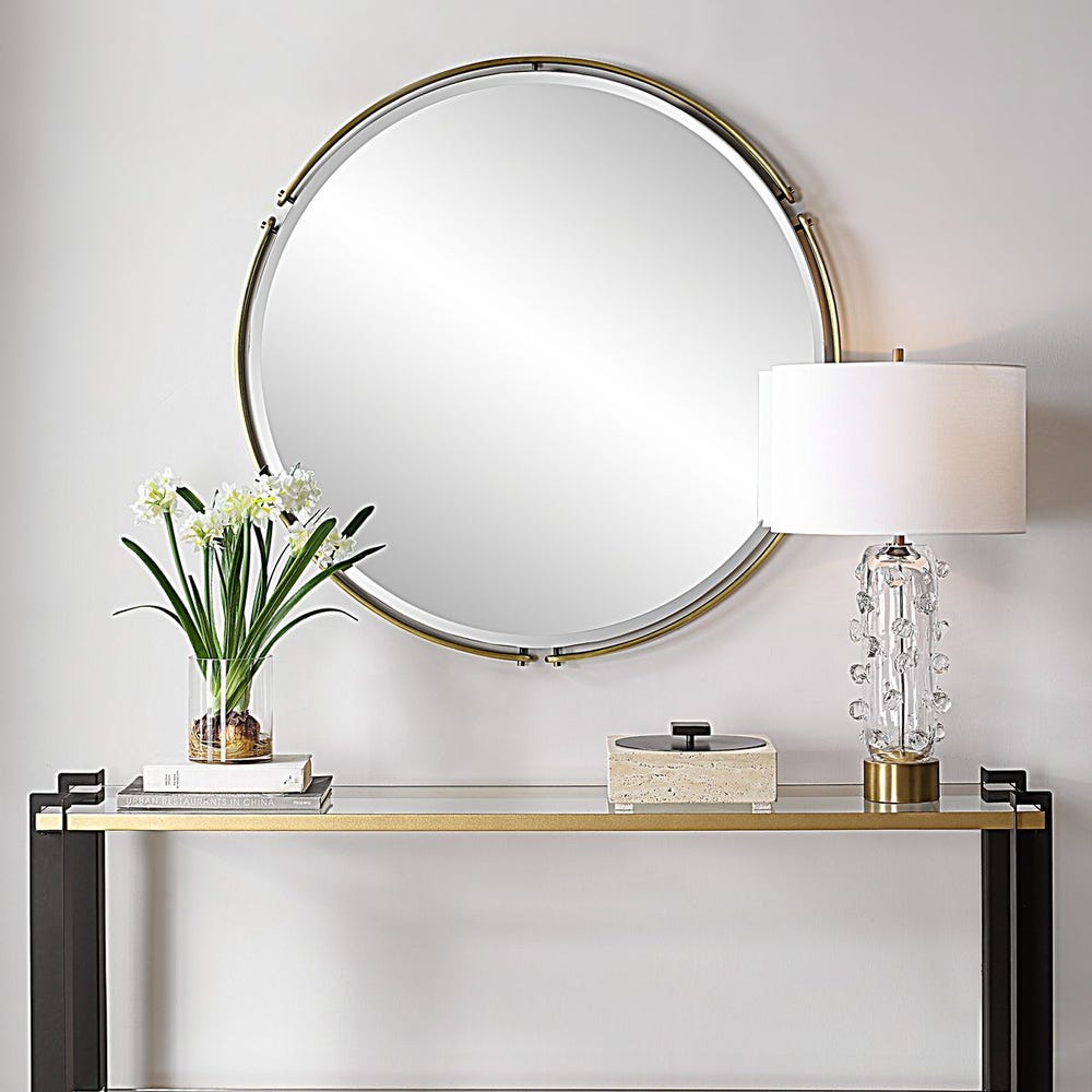 Wesley round mirror / 08216 UTTERMOST