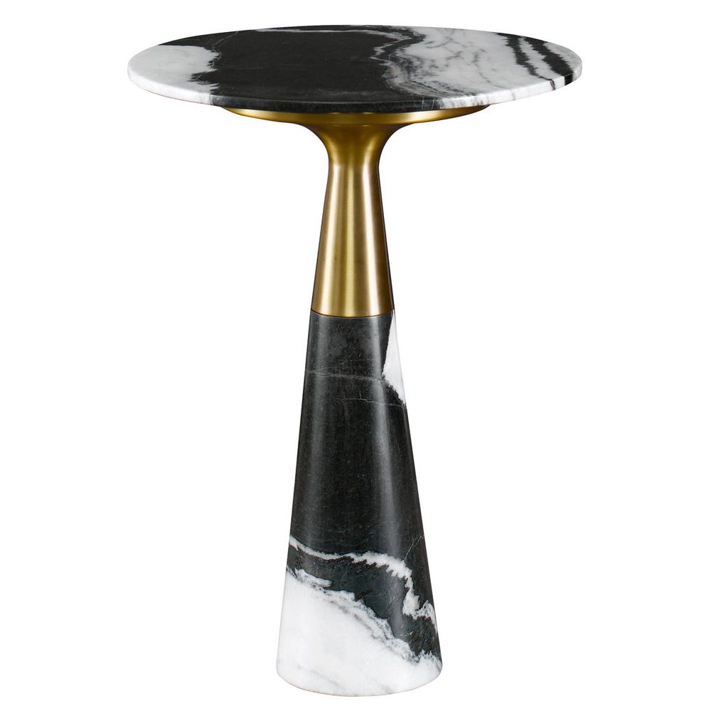 Pier Accent Table - Panda Marble / R25128 UTTERMOST