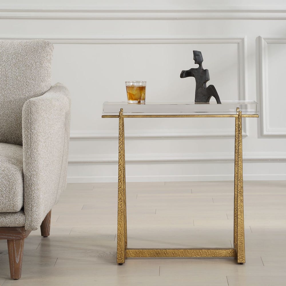 Midas accent table, gold / 24839 UTTERMOST