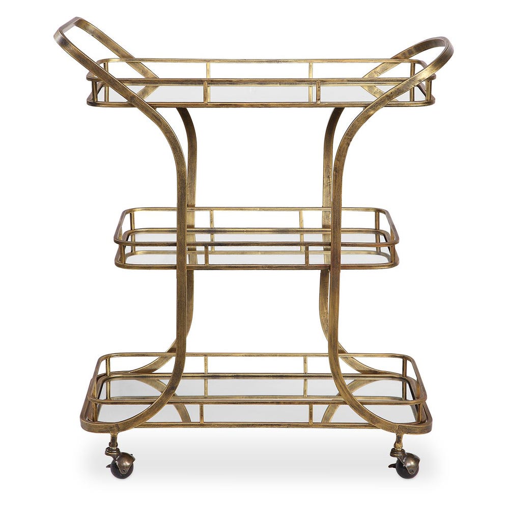 Stassi Serving Bar Cart / 24876 UTTERMOST