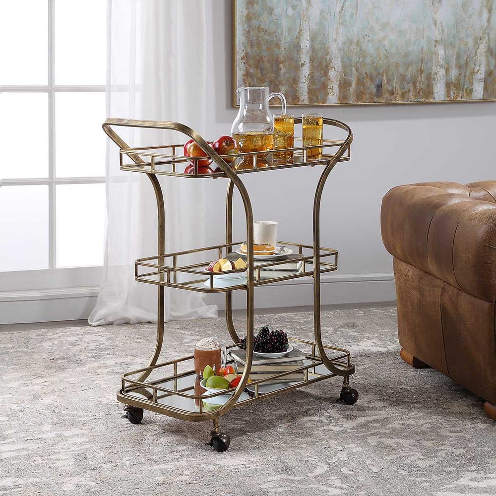 Stassi Serving Bar Cart / 24876 UTTERMOST