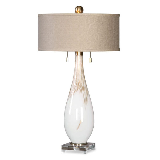 Cardoni Table Lamp, White / 27201 UTTERMOST