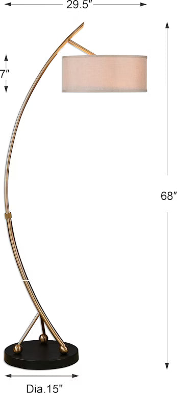 Vardar floor lamp / 28089-1 UTTERMOST