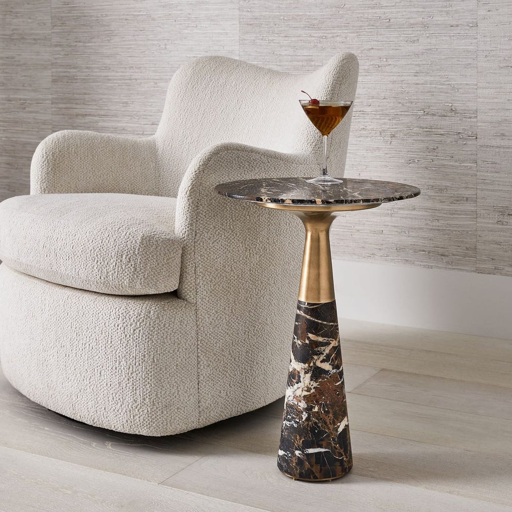 Pier accent table - Michelangelo Marble / R24061 UTTERMOST