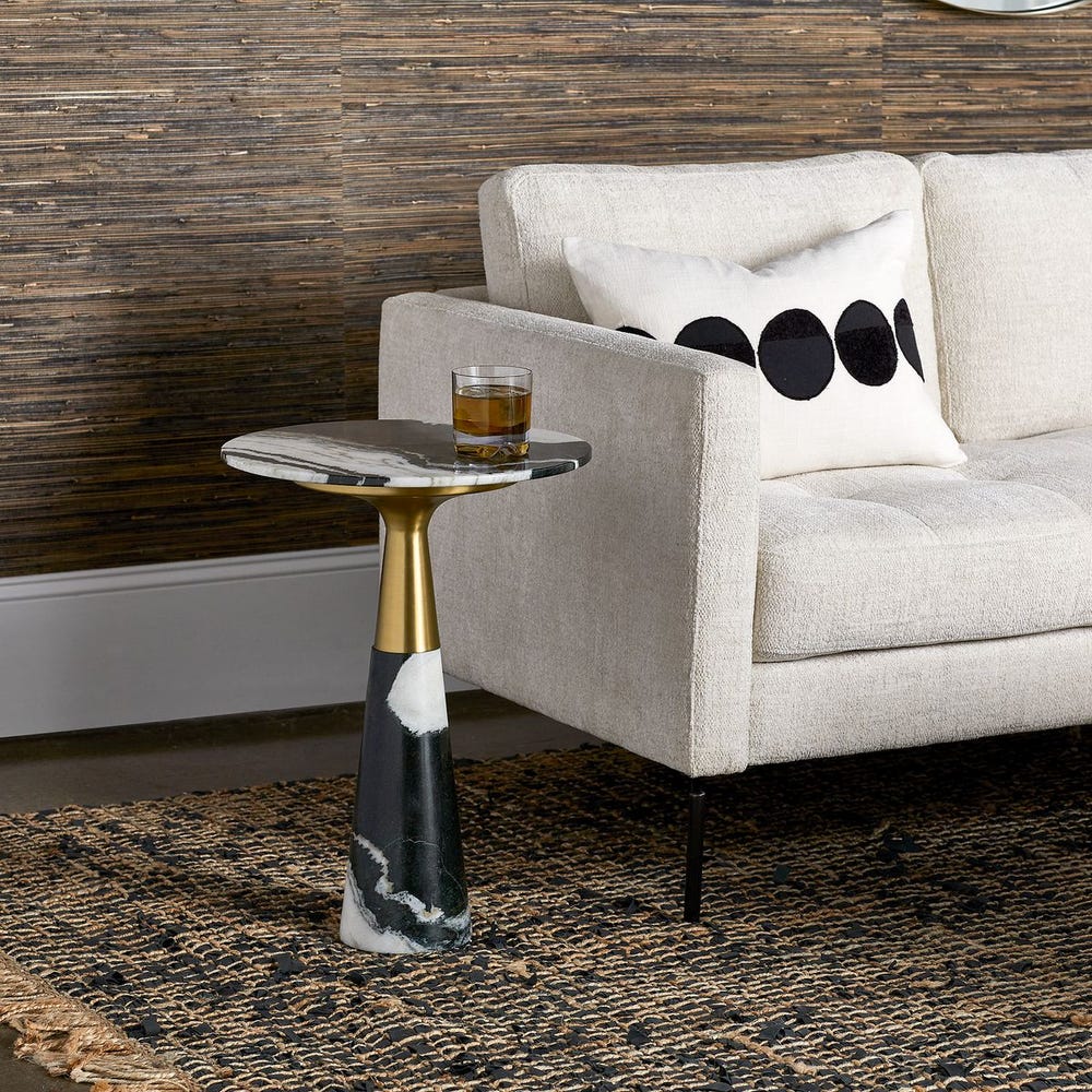 Pier Accent Table - Panda Marble / R25128 UTTERMOST