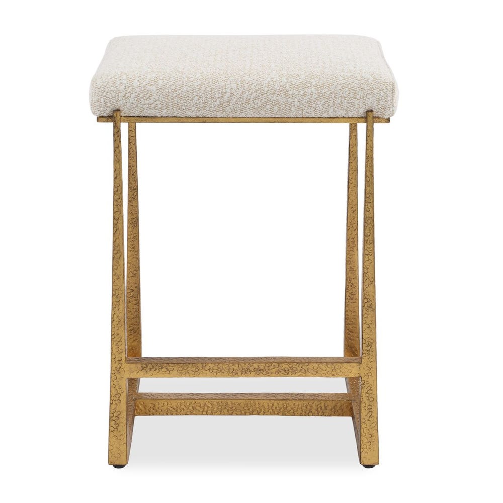 Midas Counter Stool, Gold / 53030 UTTERMOST