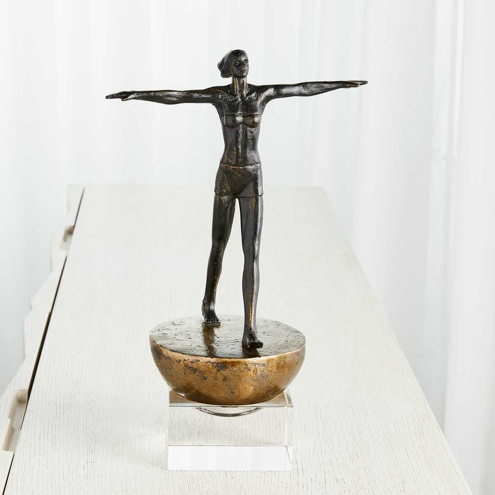 Woman Finding Balance Sculpture /  R17956 UTTERMOST