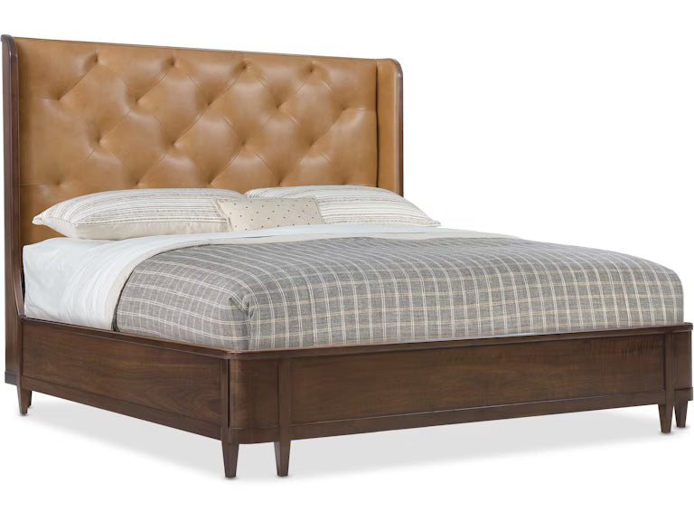 Bedroom Archives Queen Leather Bed / 6123-90853-89 HOOKER