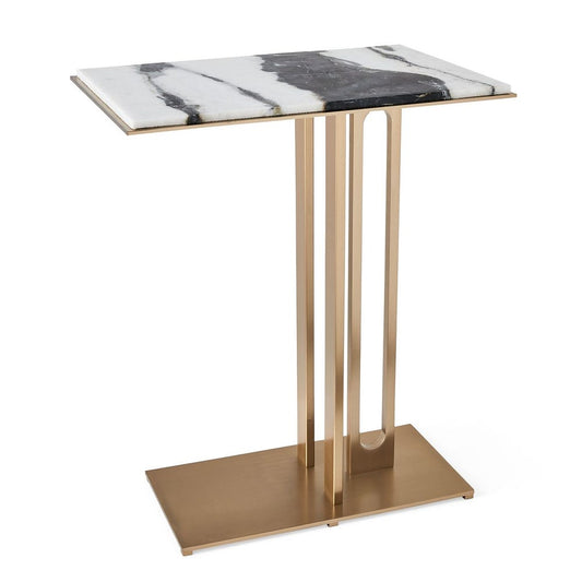 Cantilever Accent Table - Panda Marble / R25309 UTTERMOST