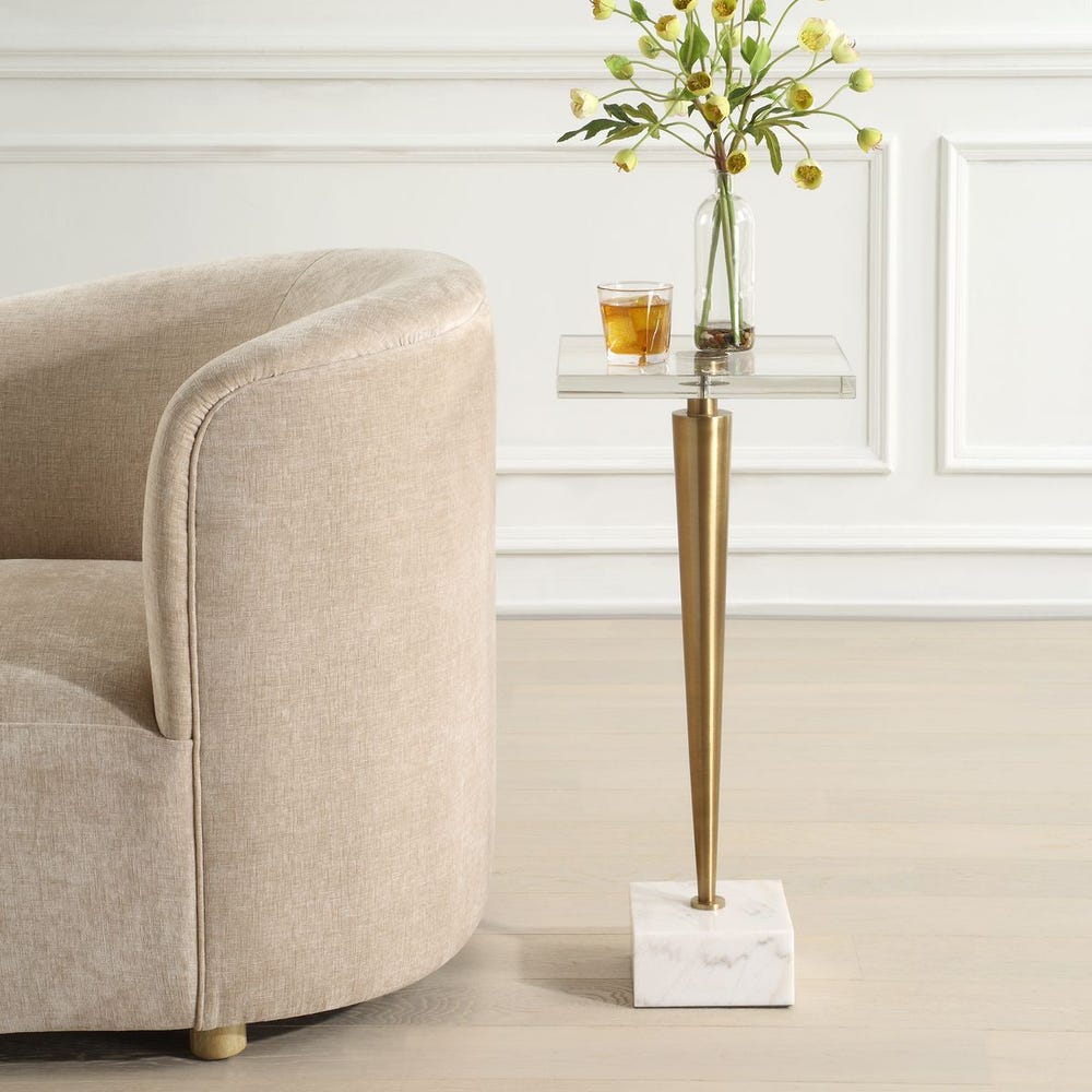 Campeiro Drink Table, Brass /  24950 UTTERMOST
