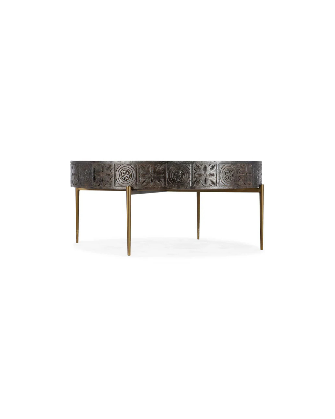 Carved Round Cocktail Table / 7228-80030-85 HOOKER