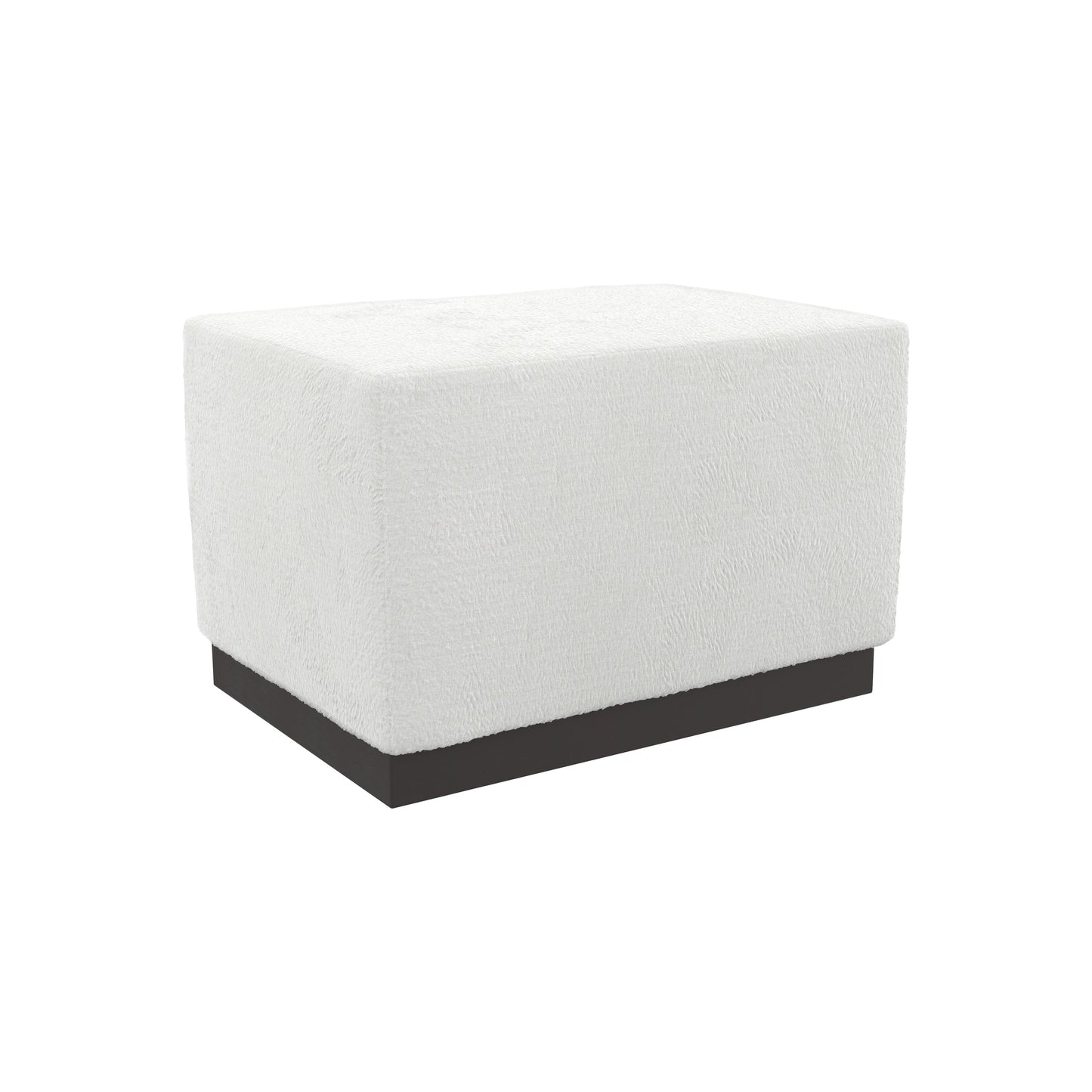 Merino fabric cocktail ottoman / B1421