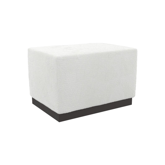 Merino fabric cocktail ottoman / B1421