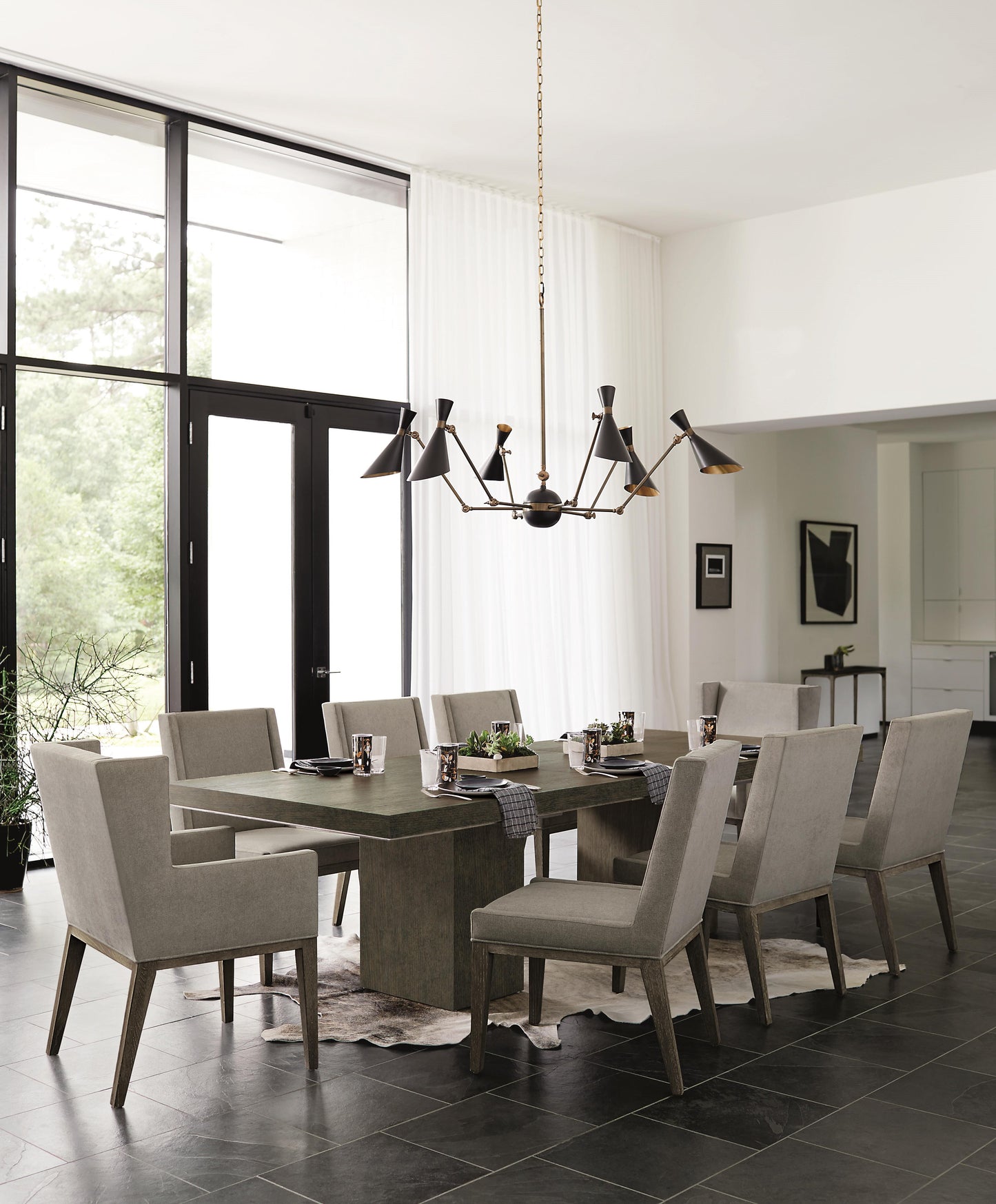 Linea dining table / 384242B, 384244B BERNHARDT