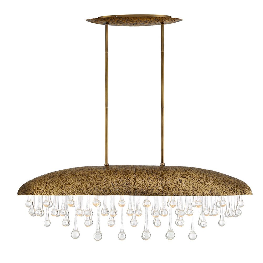 Downpour, 10 Lt Pendant - Oval / R21383