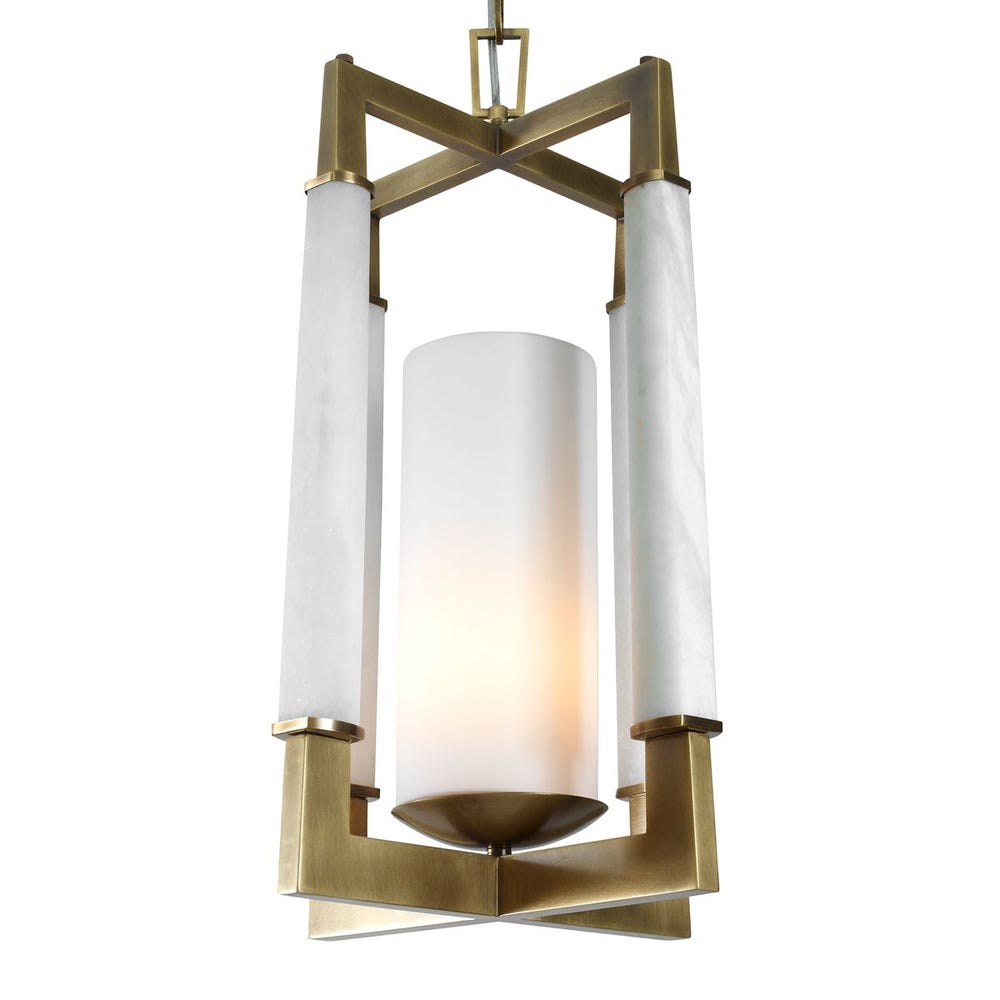 Alabaster Temple, 1 Lt Pendant / R21600