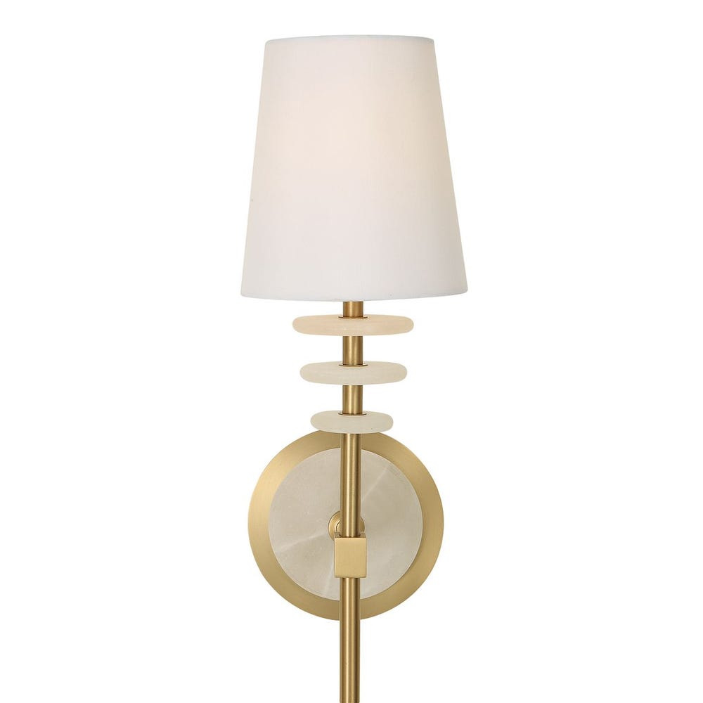 Alabaster Torch, 1 Lt Sconce / R22554