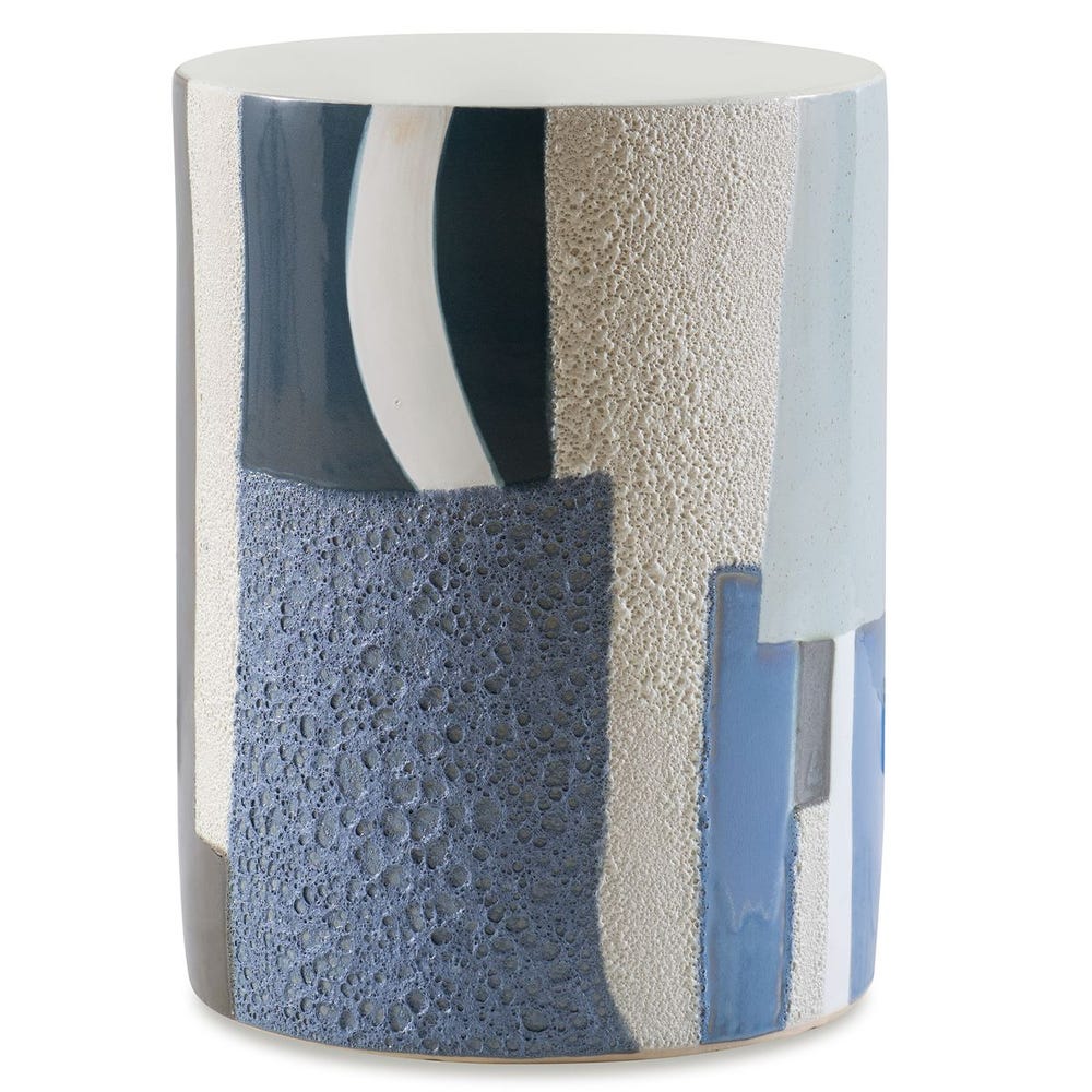 Graph Garden Stool - Blue / R25269