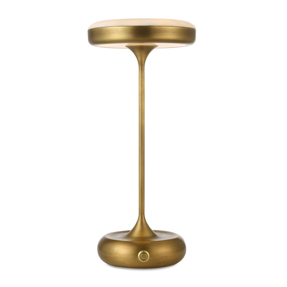 Flat Top Rechargeable Mini Lamp - Brass / R30523-1 UTTERMOST