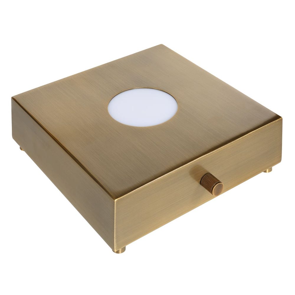 Lighted Plateau Lamp - Square Brass / R30617-1 UTTERMOST