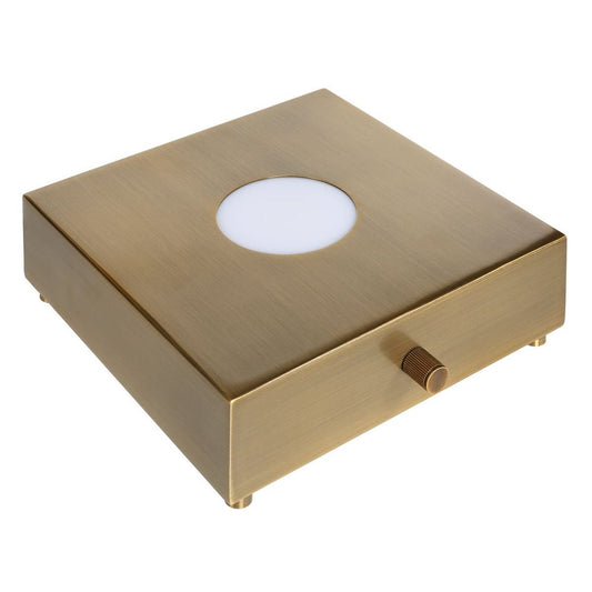 Lighted Plateau Lamp - Square Brass / R30617-1 UTTERMOST