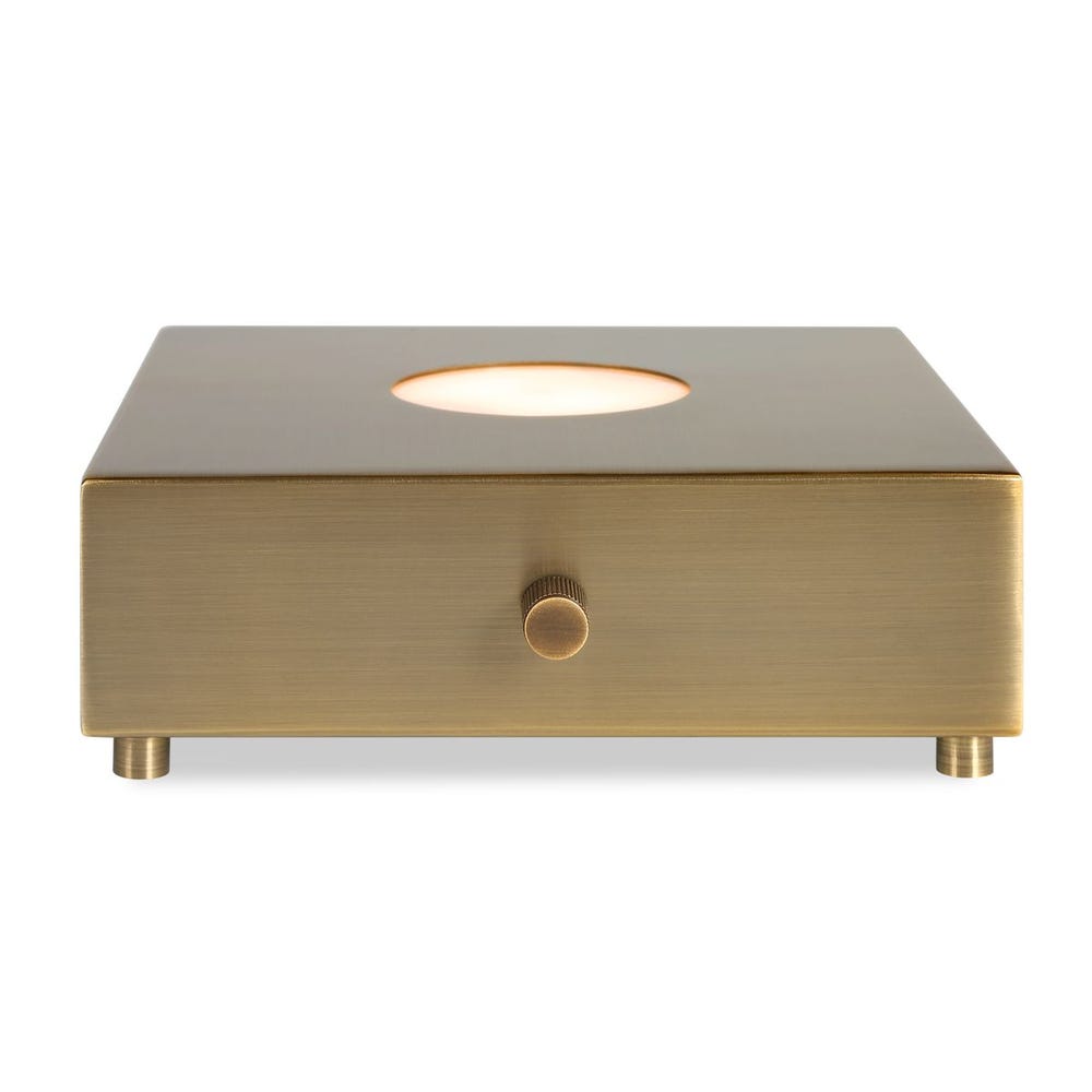 Lighted Plateau Lamp - Square Brass / R30617-1 UTTERMOST