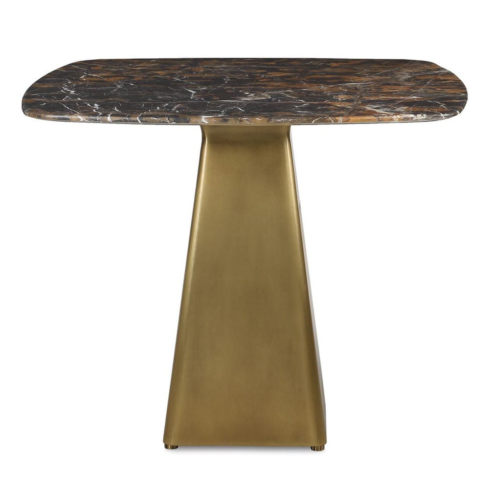 Equilateral Bistro Table - Michelangelo/Brass, 2 CARTONS / R50275 UTTERMOST