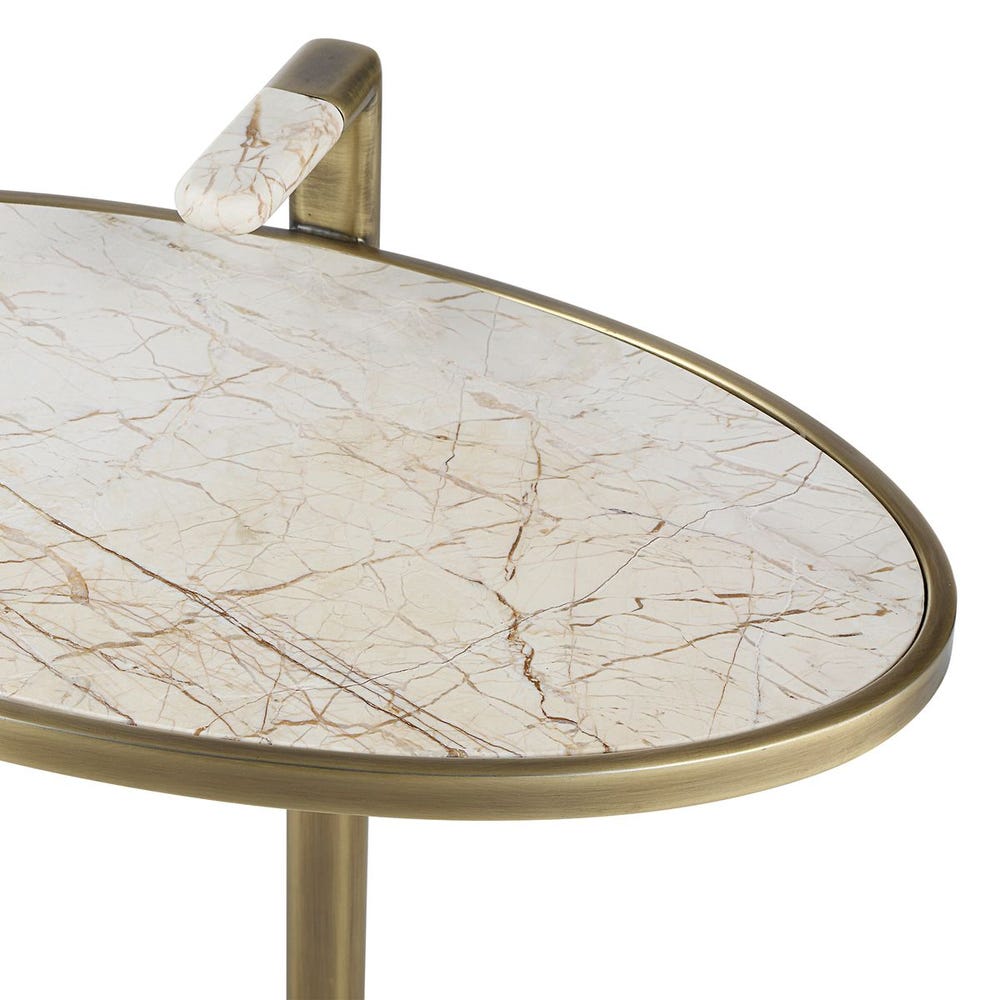 Marbled Pull Up Accent Table / R50395