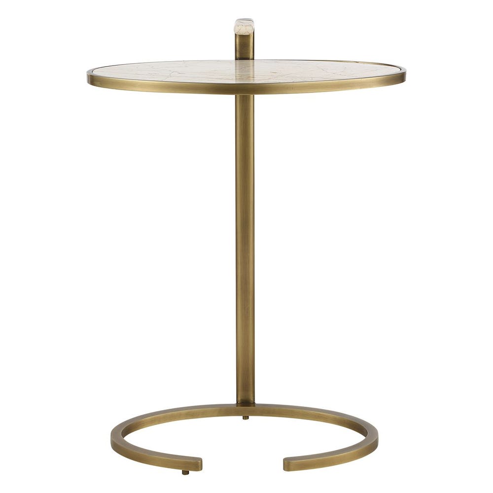 Marbled Pull Up Accent Table / R50395