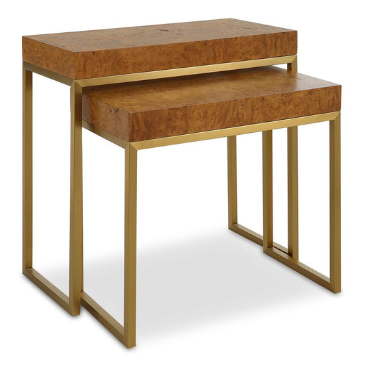 Burl-esque Nesting Tables, S/2 /  22986 UTTERMOST