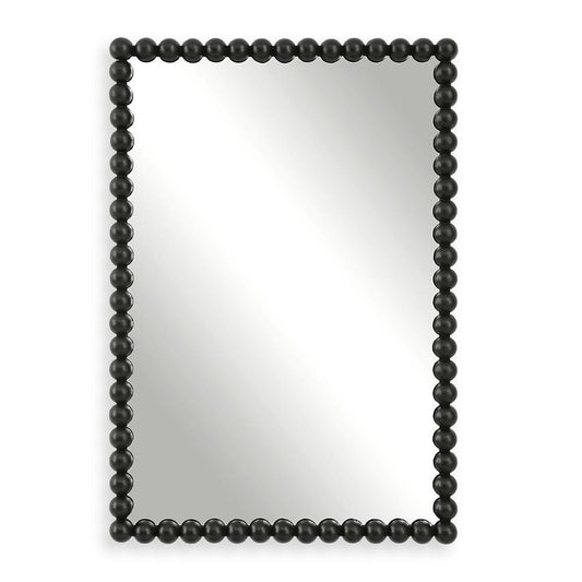 Serna Vanity Mirror, Black / 09789 UTTERMOST