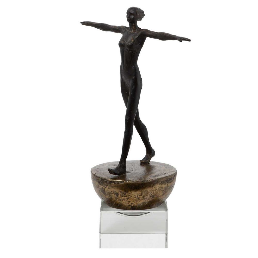 Woman Finding Balance Sculpture /  R17956 UTTERMOST