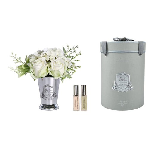 SPS01 Cote Noire - Grand Summer Posy Beyaz & Silver M
