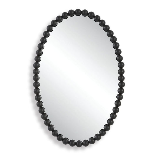Serna Oval Mirror, Black / 09876 UTTERMOST