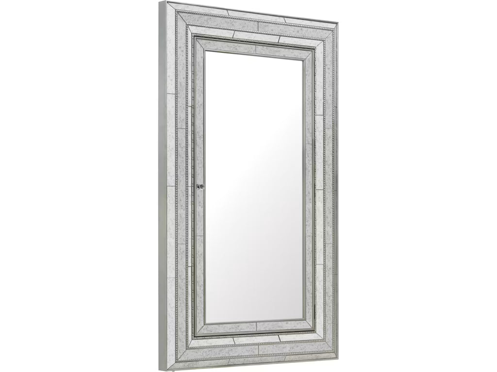 Melange Glamour Floor Mirror withJewelry Armoire Storage