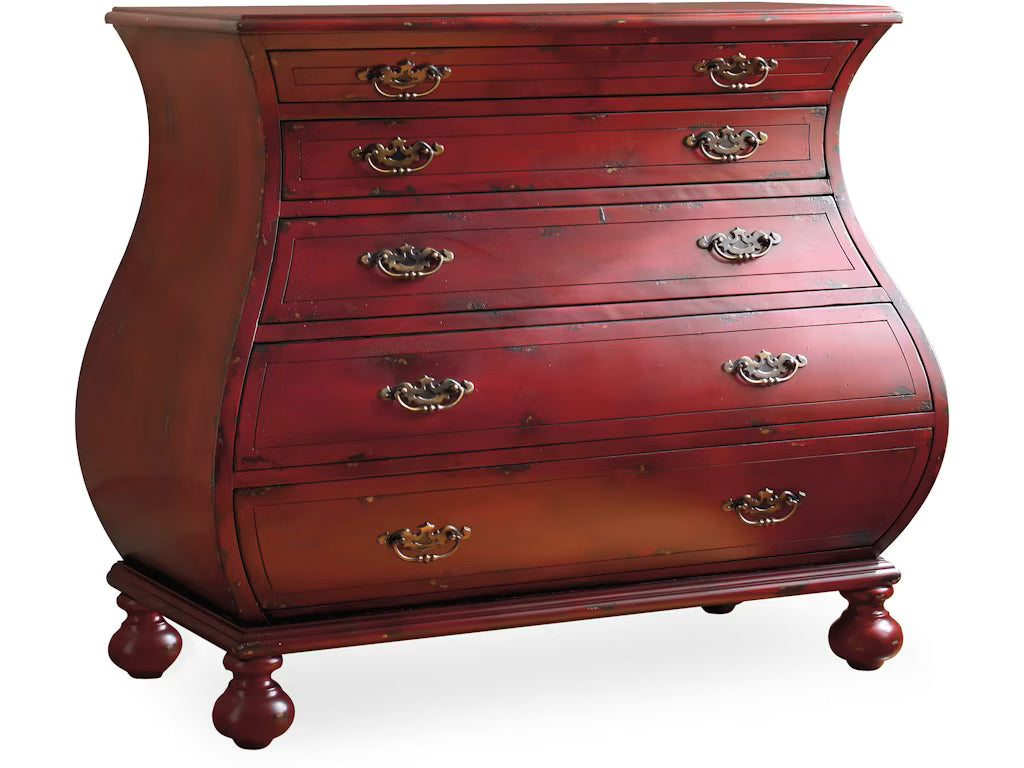 Hooker Furniture Red Bombe Chest /  5102-85001