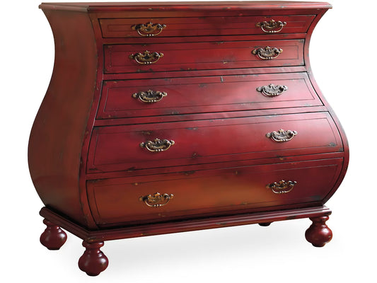 Hooker Furniture Red Bombe Chest